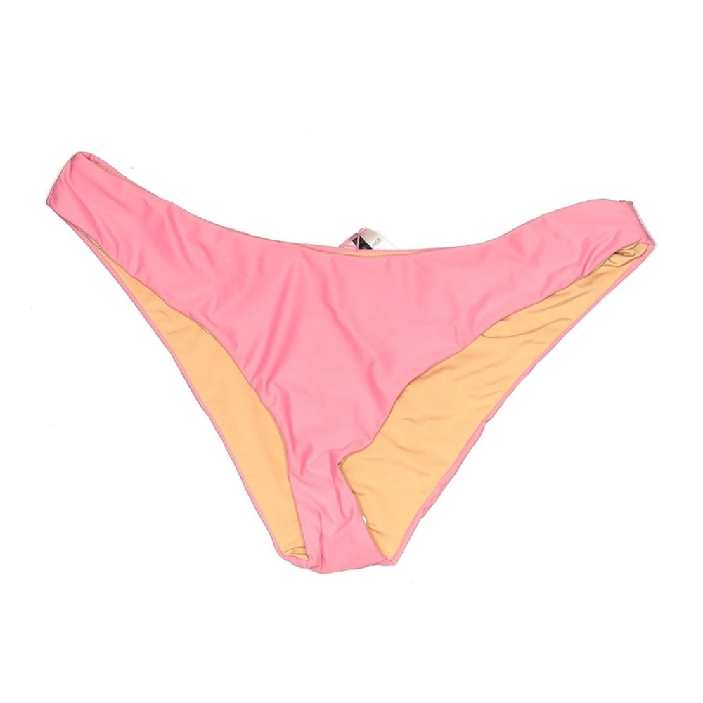 NWT J. Crew Pink High Leg Linned Bikini Bottoms - Picture 1 of 4